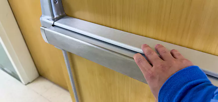 Installing a Push Bar on a Door Meriden